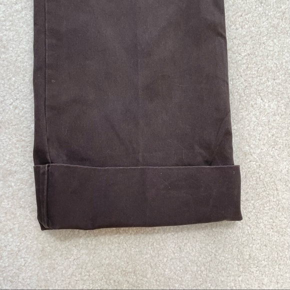 GAP Vintage Brown Stretch Cuffed Capri /Cropped Jeans - 10 Y2K - Picture 10 of 11